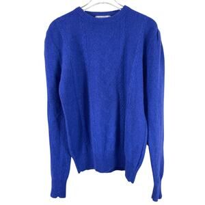 Lord & Taylor Royal Blue Crew Neck Sweater